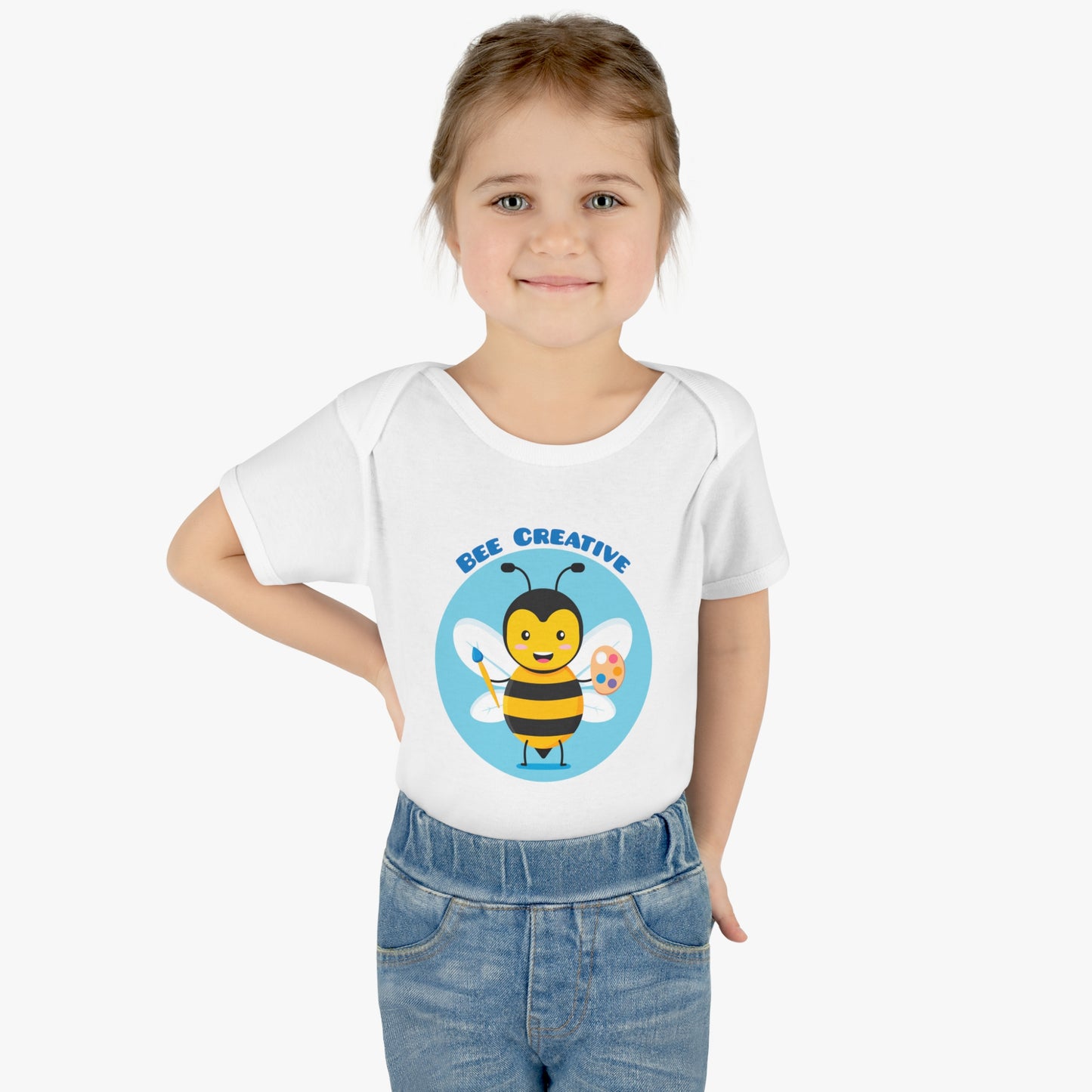 Bee Creative Boy Artist - Infant Baby Rib Bodysuit