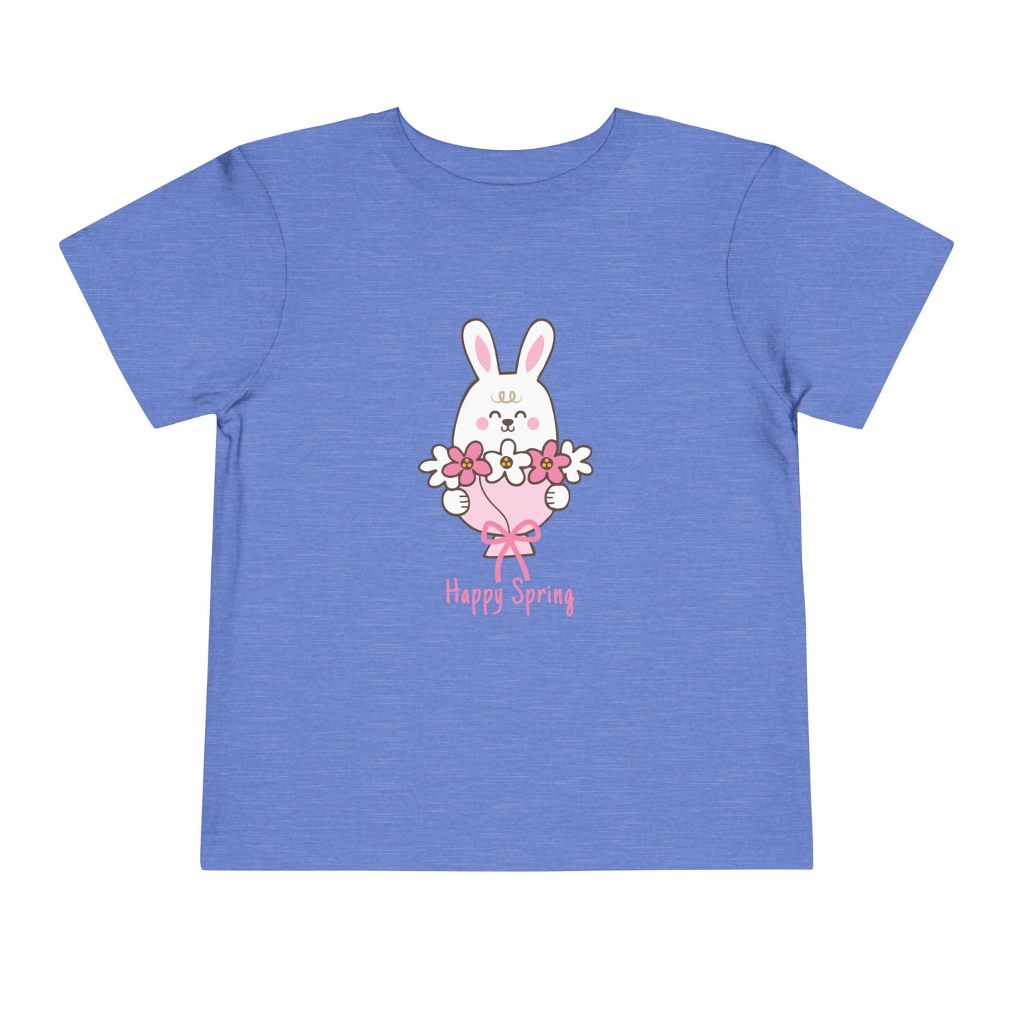 Happy Spring Bunny Toddler Short Sleeve Tee
