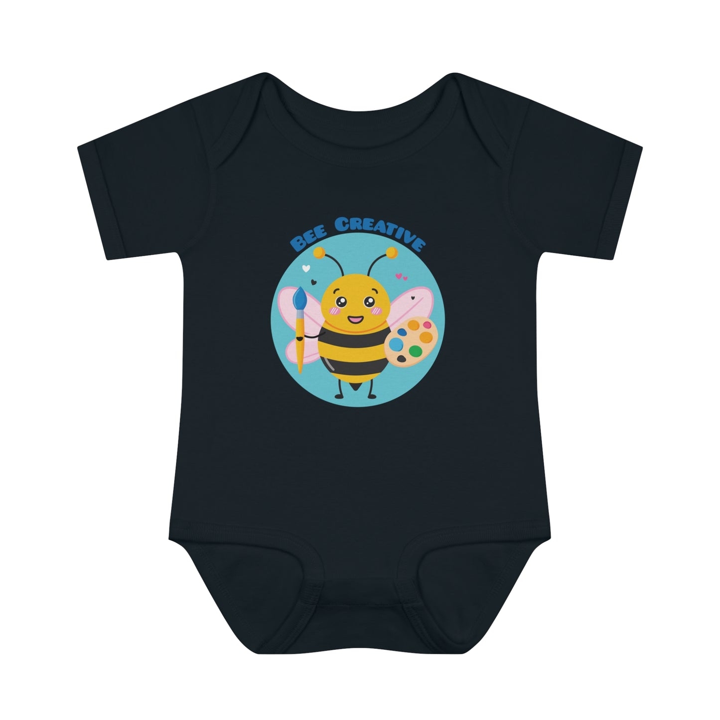 Bee Creative Girl Artist - Infant Baby Rib Bodysuit