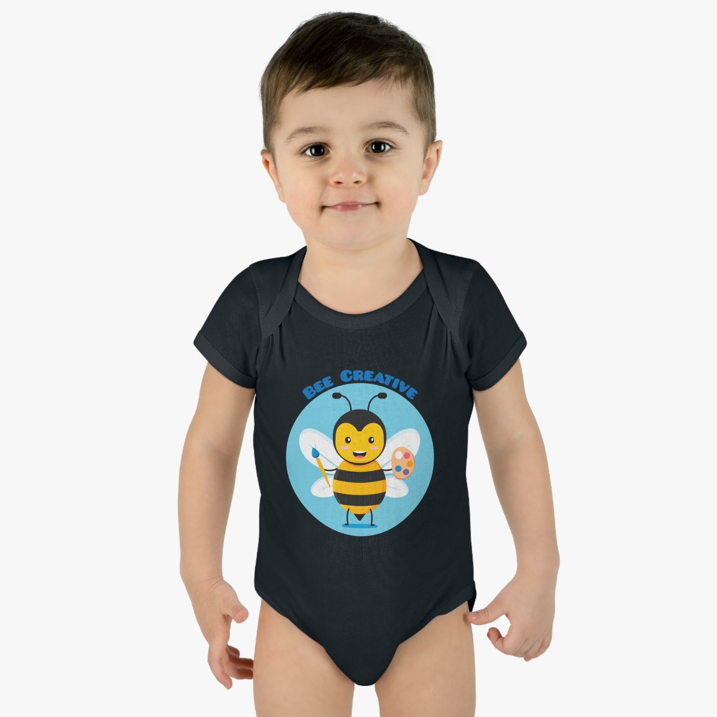 Bee Creative Boy Artist - Infant Baby Rib Bodysuit