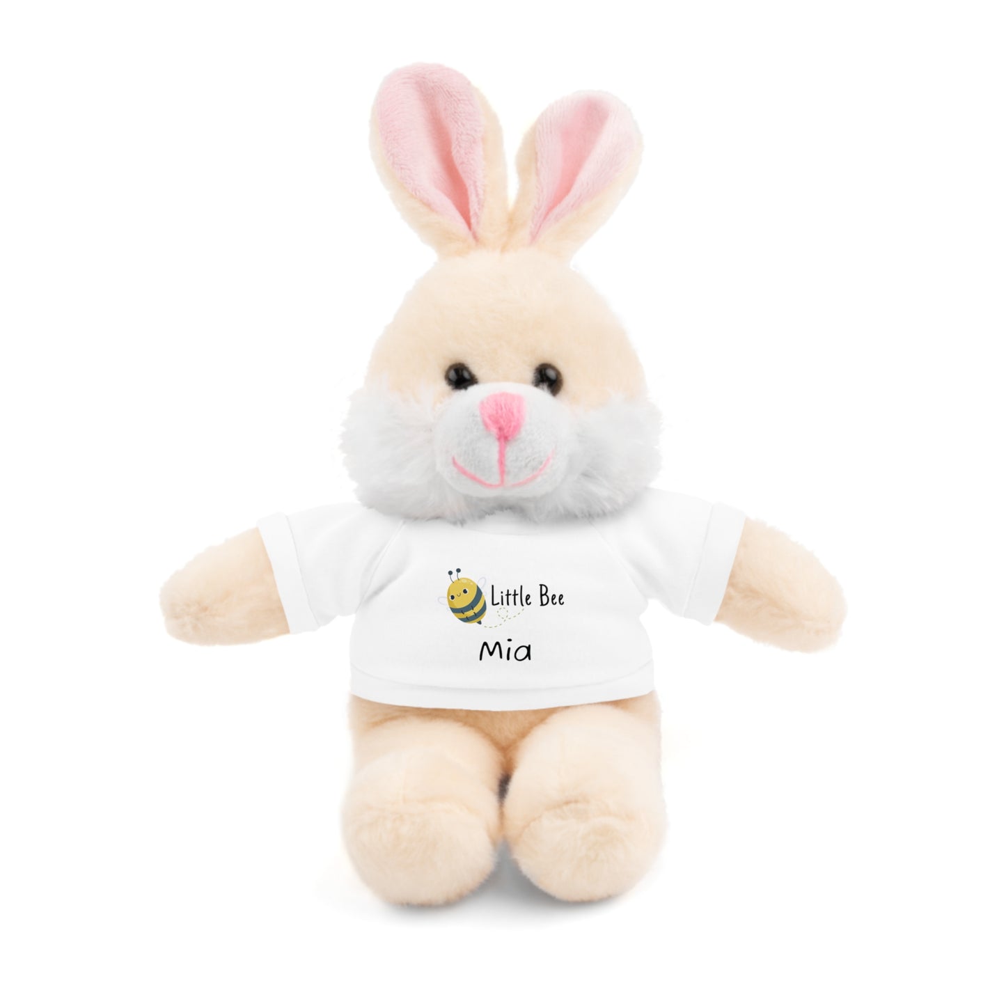 Personalized Stuffed Animal with Custom Name Tee - Adorable Gift for Kids