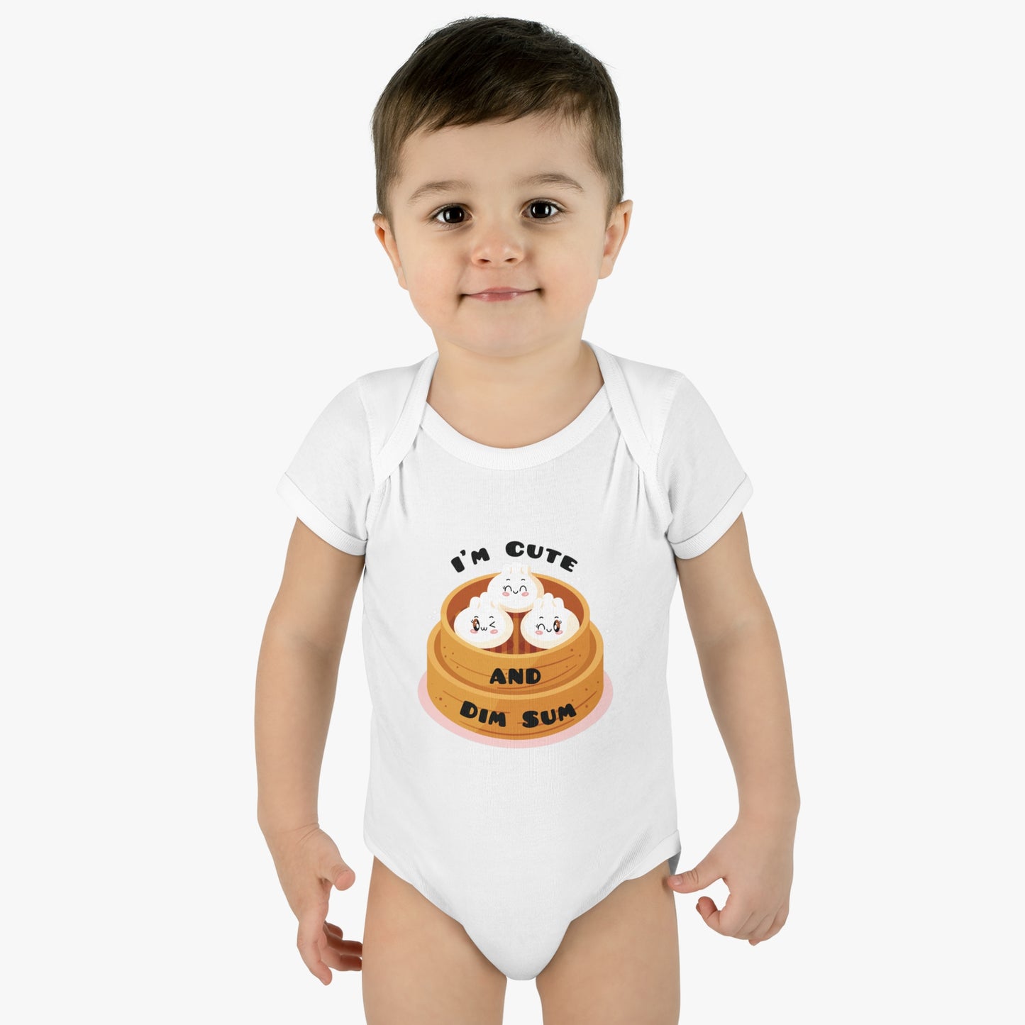 I'm Cute And Dim Sum - Infant Baby Rib Bodysuit