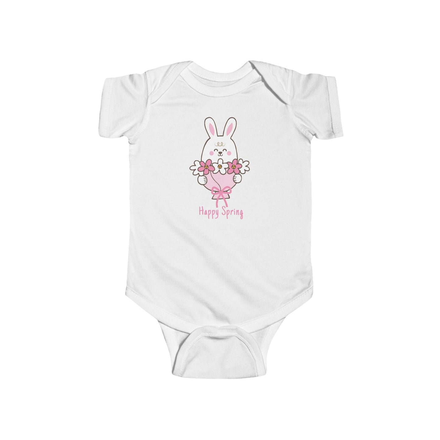 Happy Spring Bunny Infant Bodysuit
