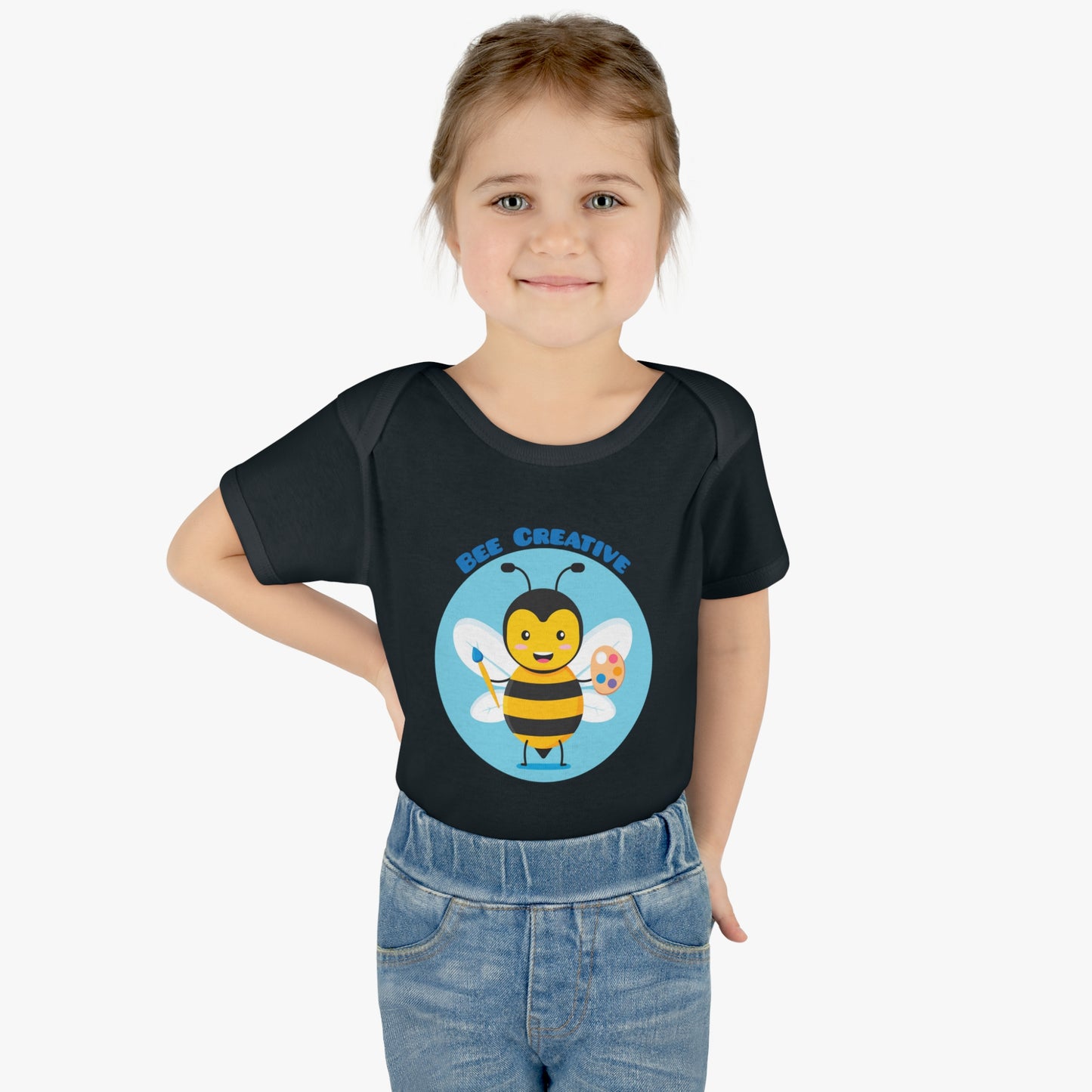 Bee Creative Boy Artist - Infant Baby Rib Bodysuit