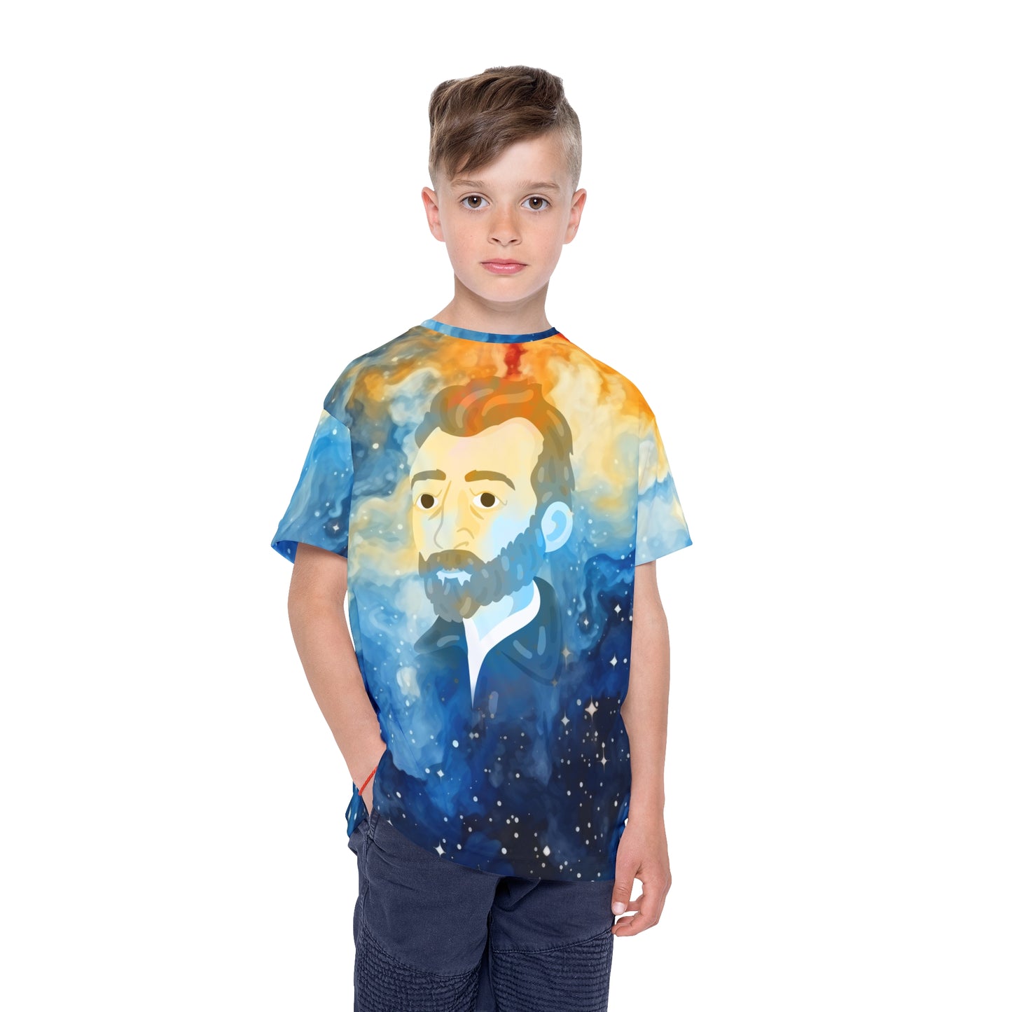 Mommy & Me Matching - Starry Night, Van Gogh - Kids, Woman Sports Jersey