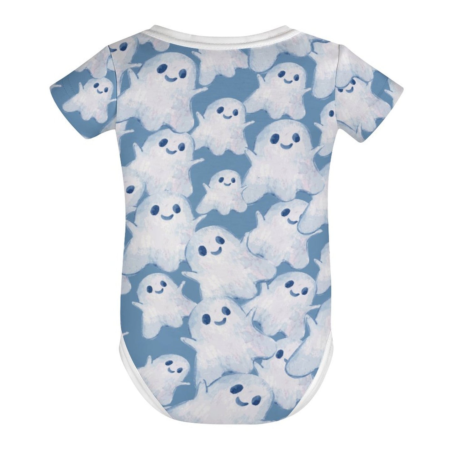 Little Ghost - Short Sleeve Baby Romper