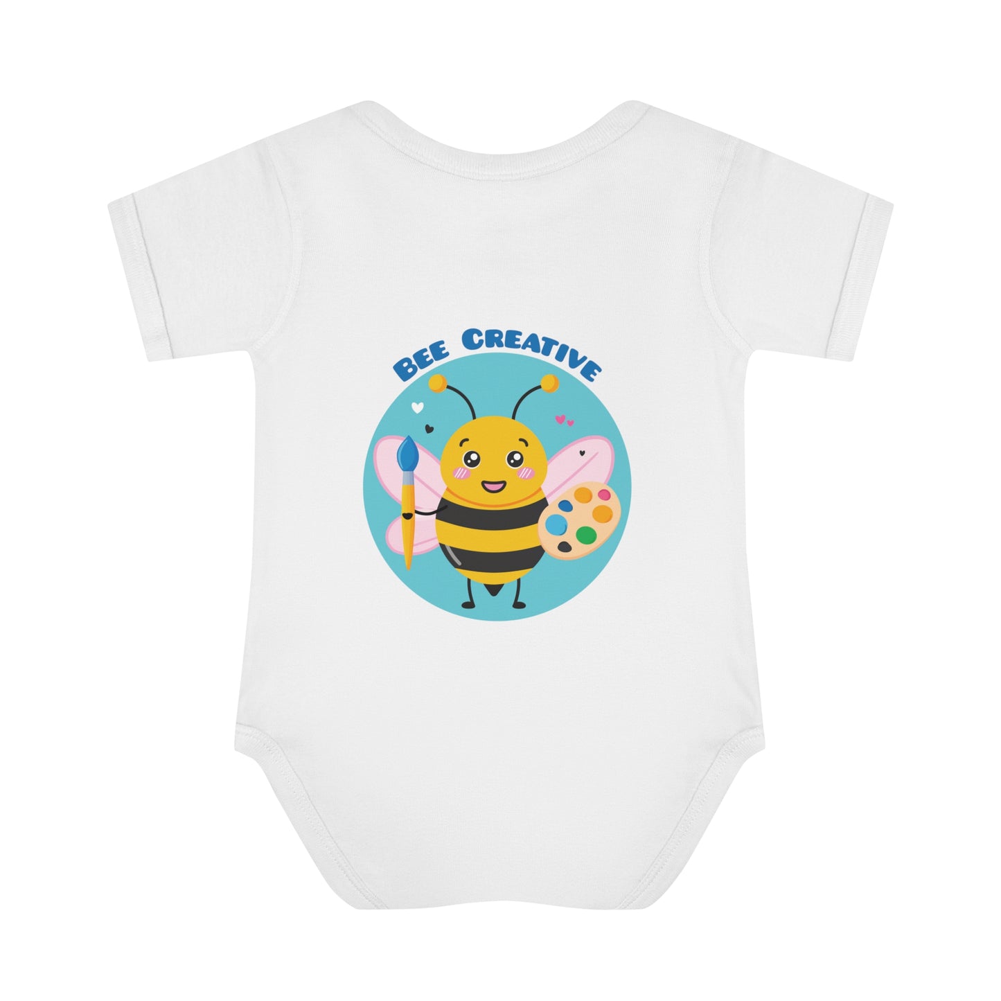 Bee Creative Girl Artist - Infant Baby Rib Bodysuit