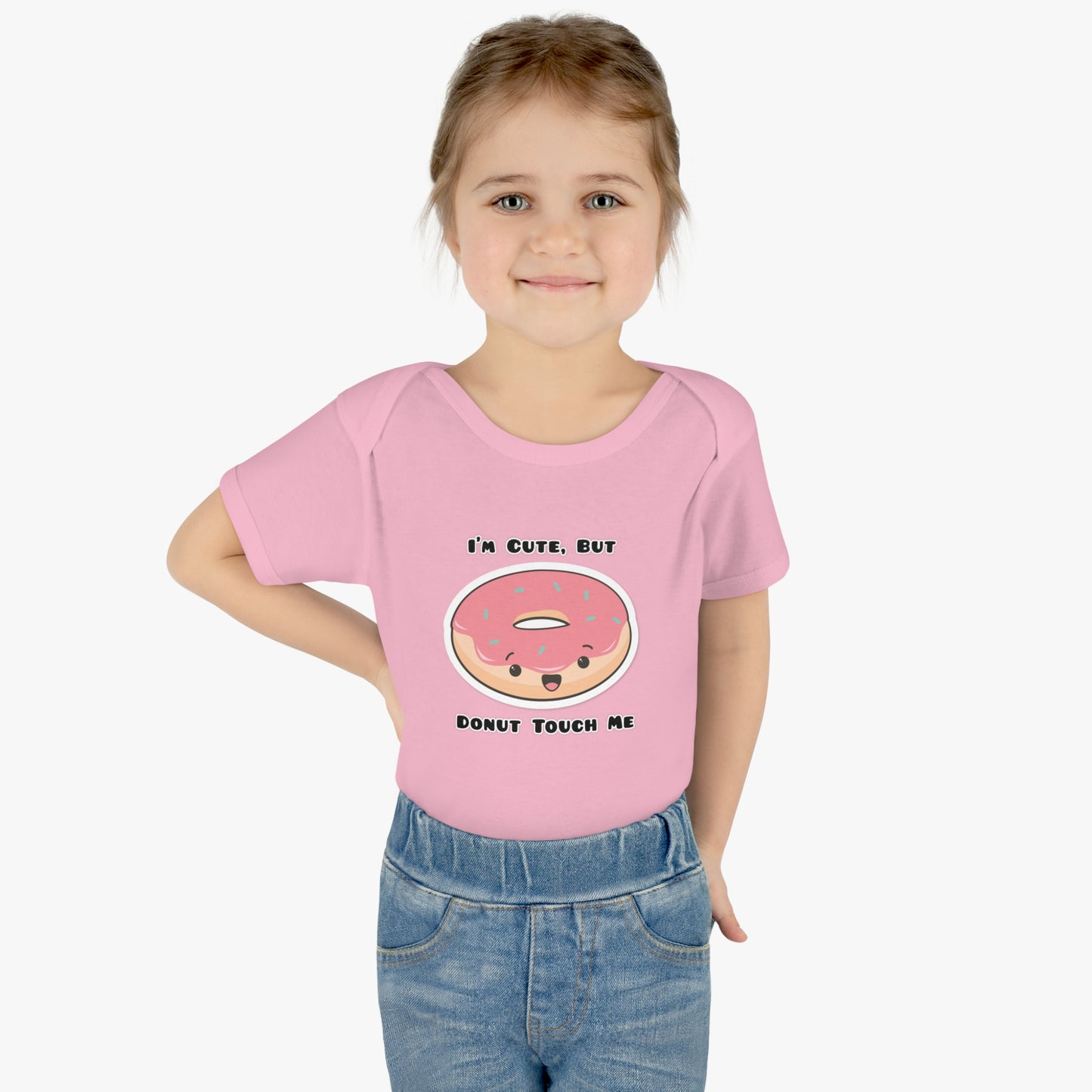 I'm Cute But Donut Touch Me - Infant Baby Rib Bodysuit