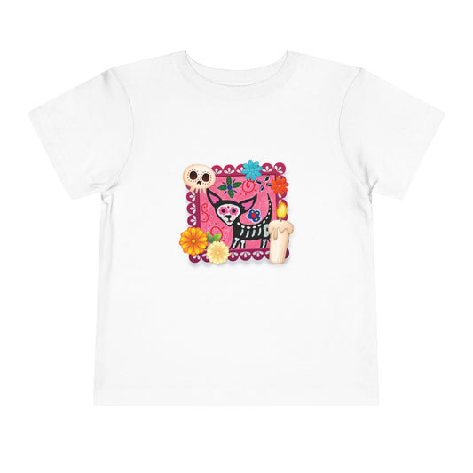 Alebrijes Chihuahua -Dia De Los Muertos-Toddler Short Sleeve Tee