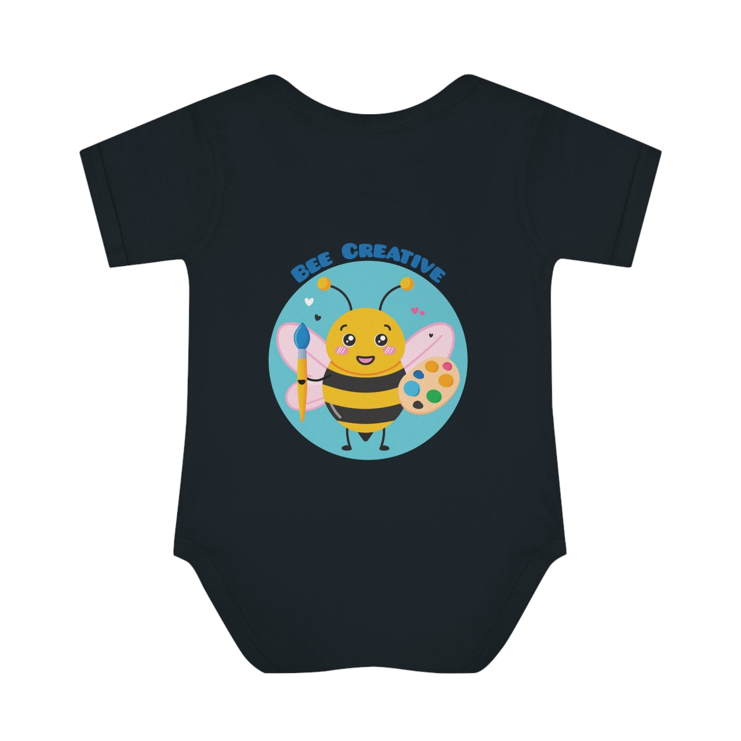 Bee Creative Girl Artist - Infant Baby Rib Bodysuit