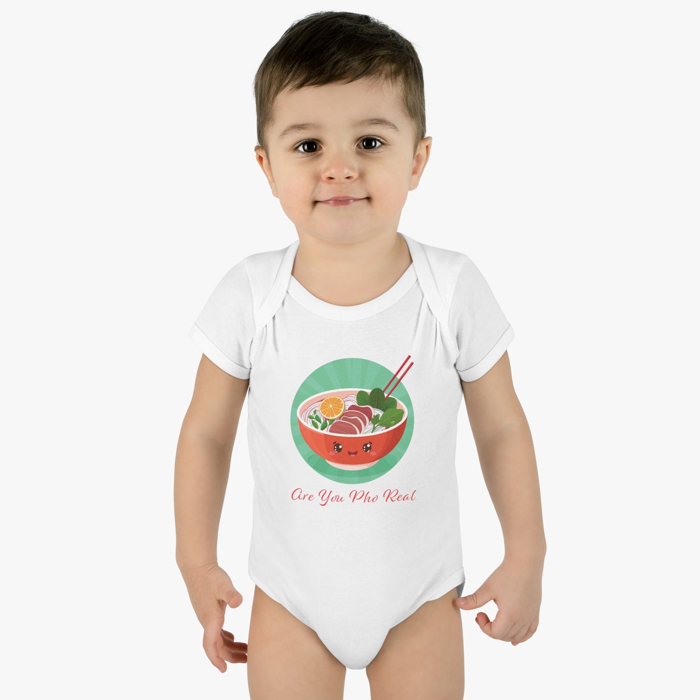 Are You For Real - Infant Baby Rib Bodysuit