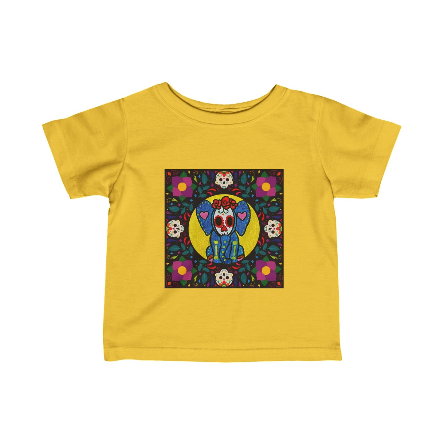 Alebrijes Elephant - Dia De Los Muertos - Infant Fine Jersey Tee