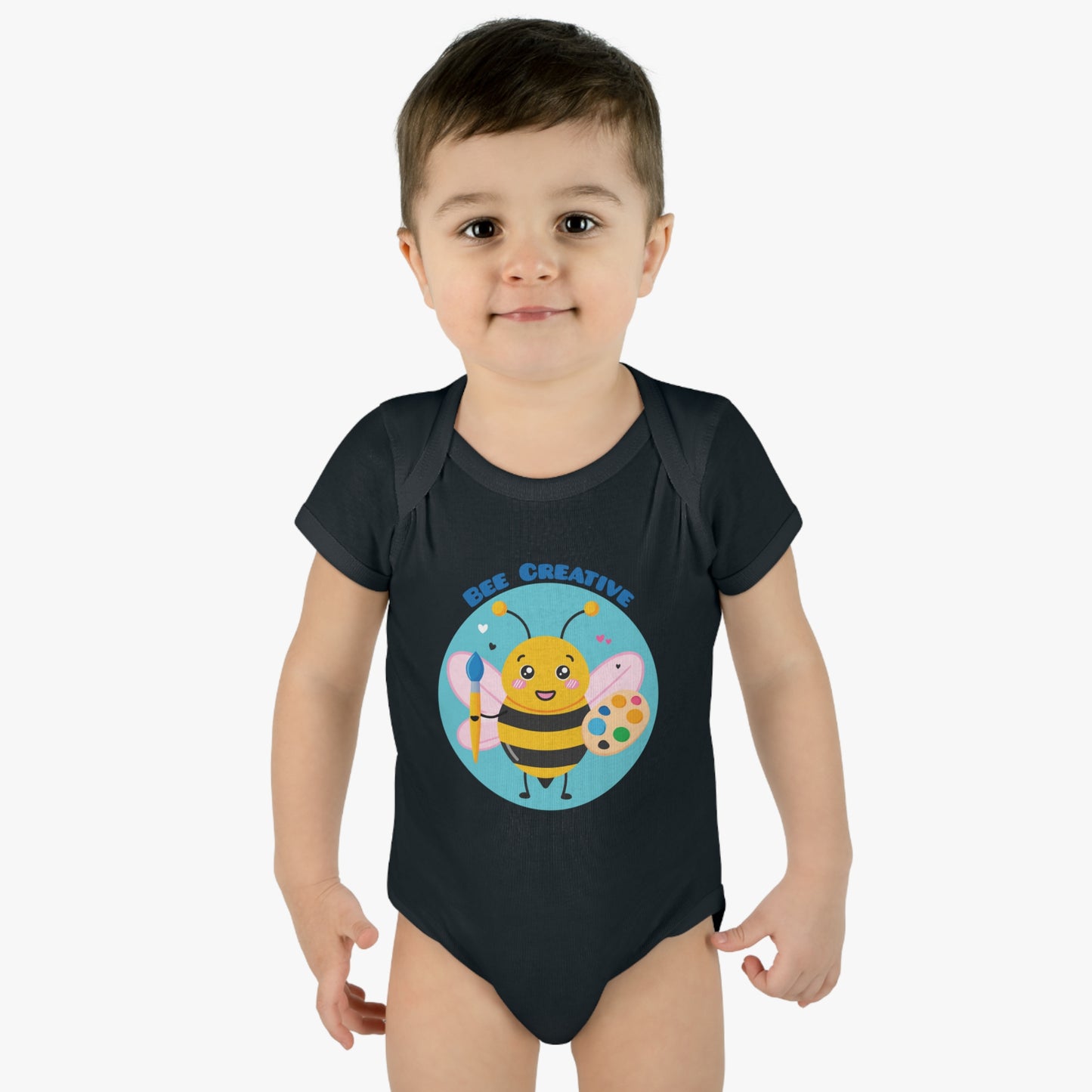 Bee Creative Girl Artist - Infant Baby Rib Bodysuit