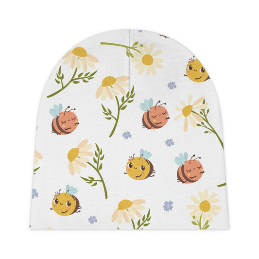 Happy Flowers Bee- Baby Beanie