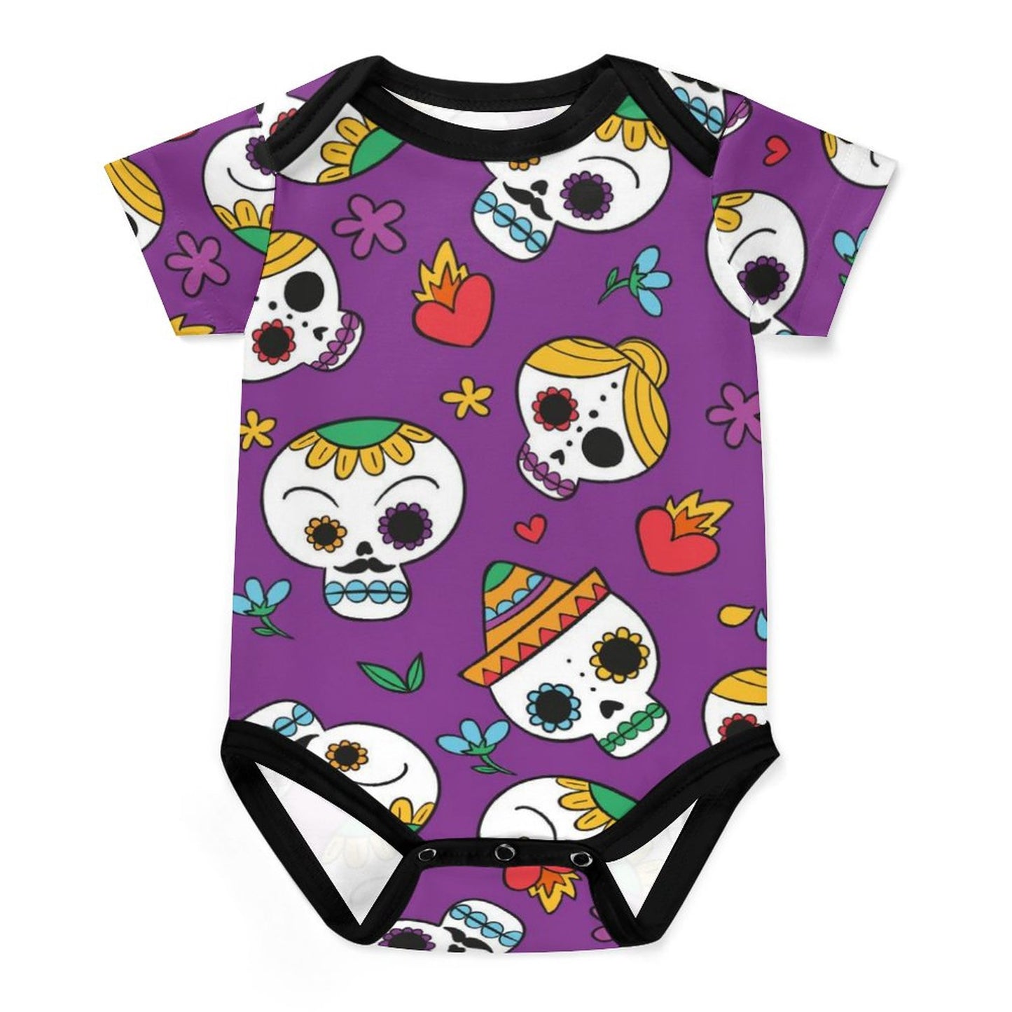 Dia De Los Muertos - Short Sleeve Baby Romper