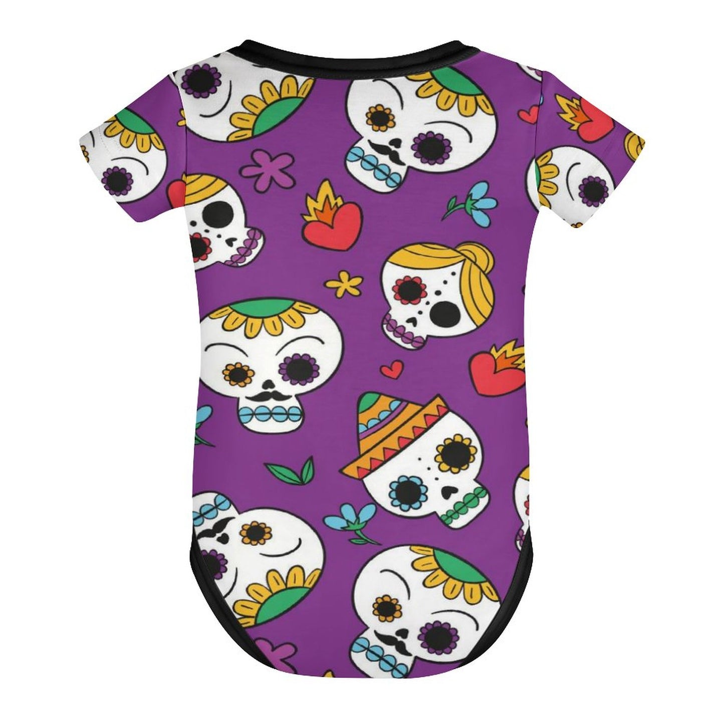 Dia De Los Muertos - Short Sleeve Baby Romper