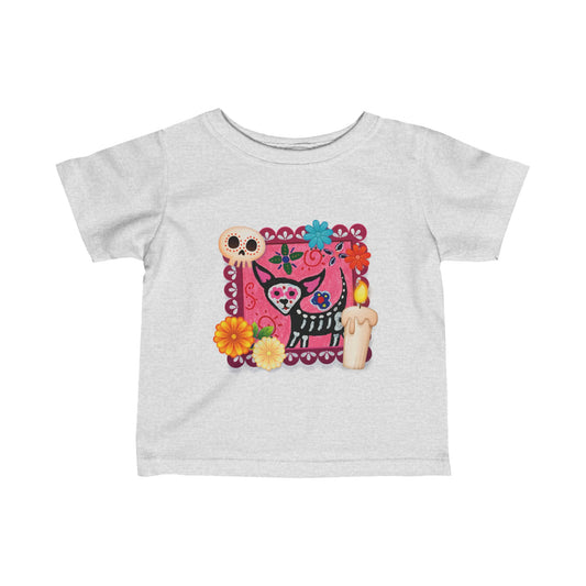 Alebrijes Chihuahua -Dia De Los Muertos - Infant Fine Jersey Tee