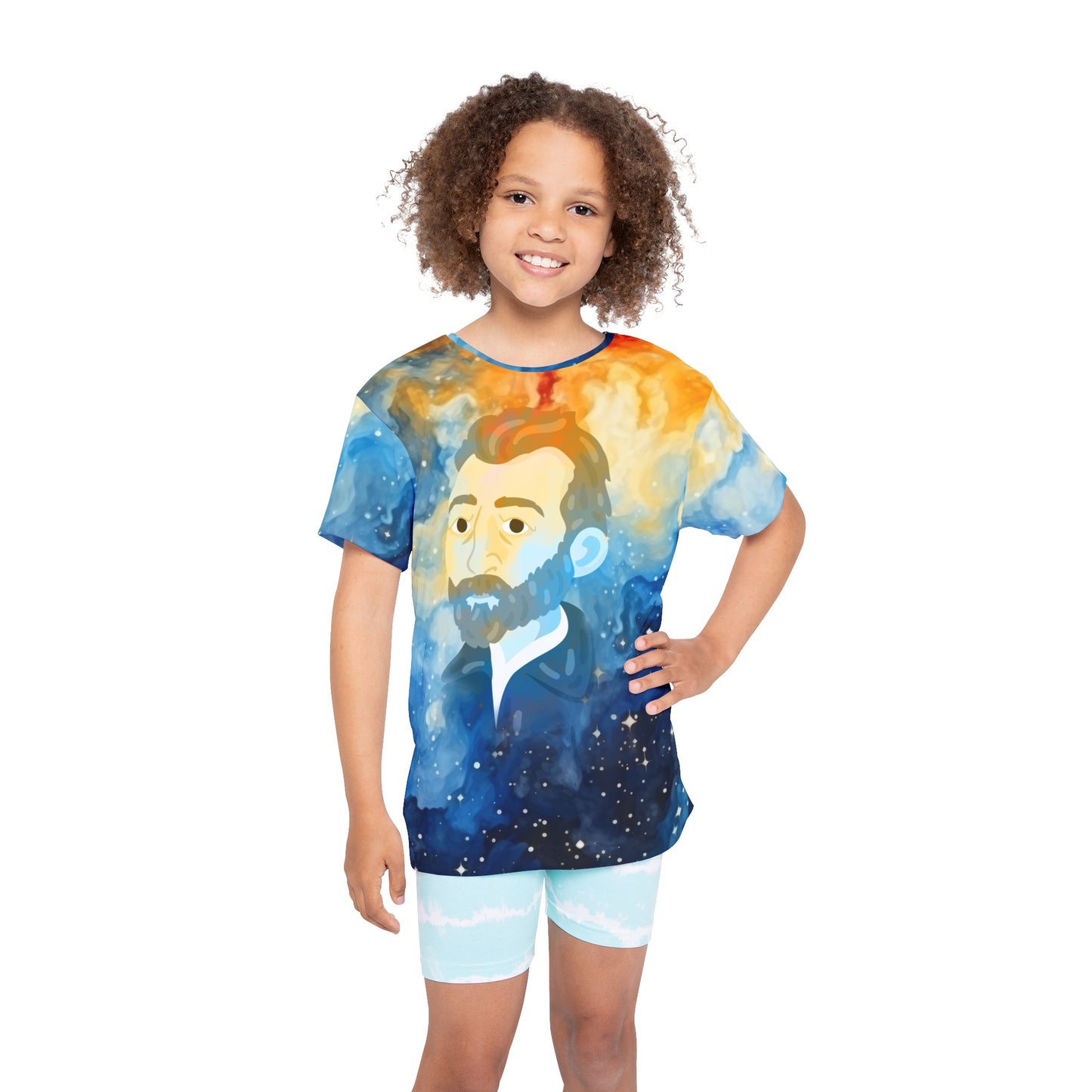 Mommy & Me Matching - Starry Night, Van Gogh - Kids, Woman Sports Jersey