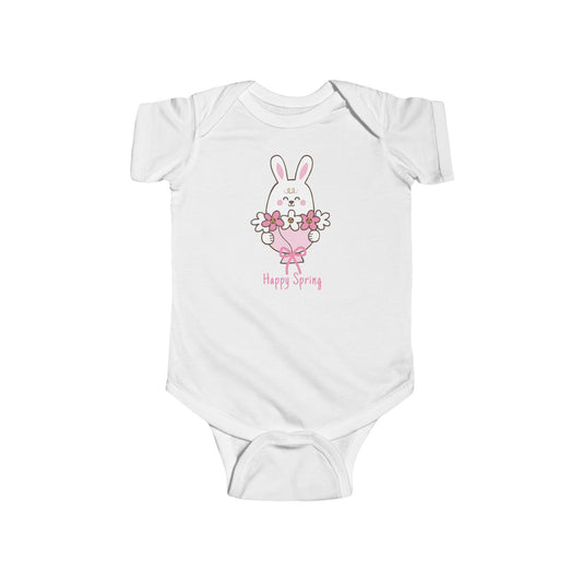 Happy Spring Bunny Infant Bodysuit
