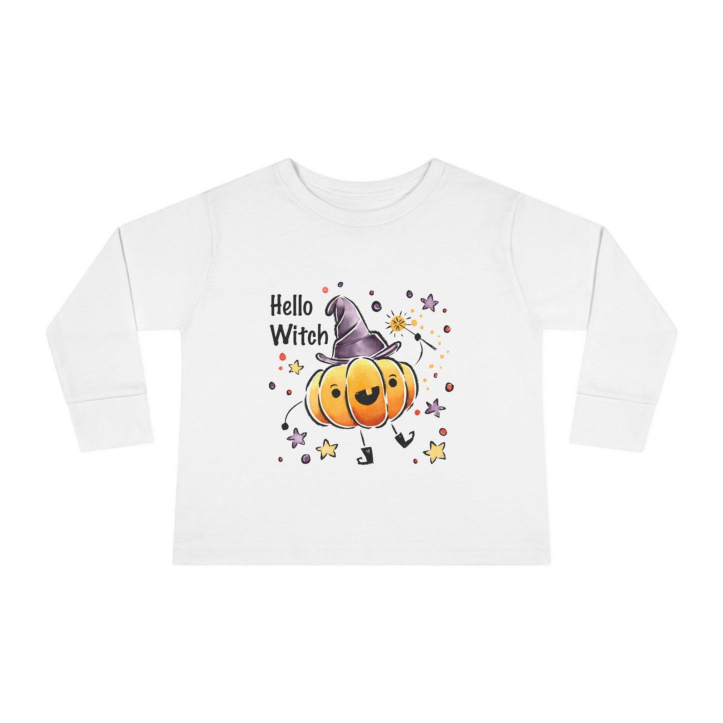 Hello Witch - Toddler Long Sleeve Tee