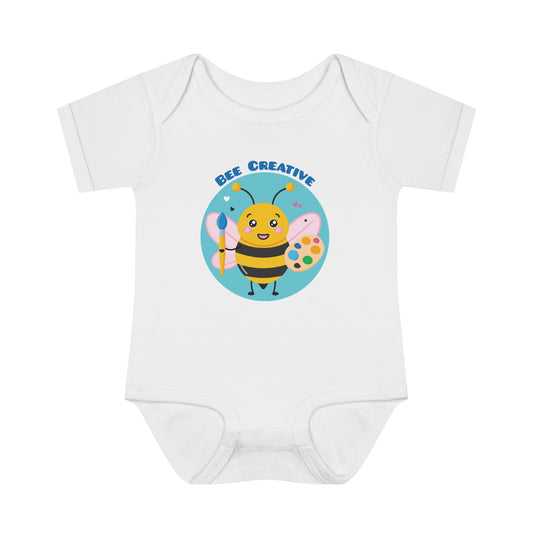 Bee Creative Girl Artist - Infant Baby Rib Bodysuit