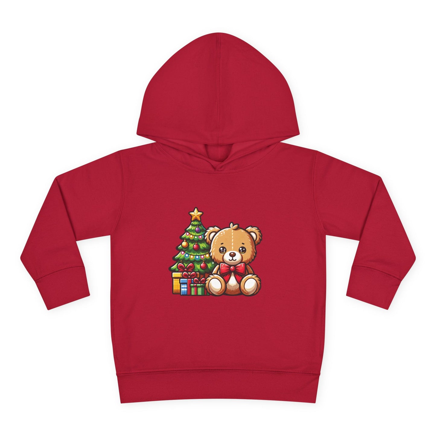 Holidays Teddy Bear - Toddler Pullover Fleece Hoodie