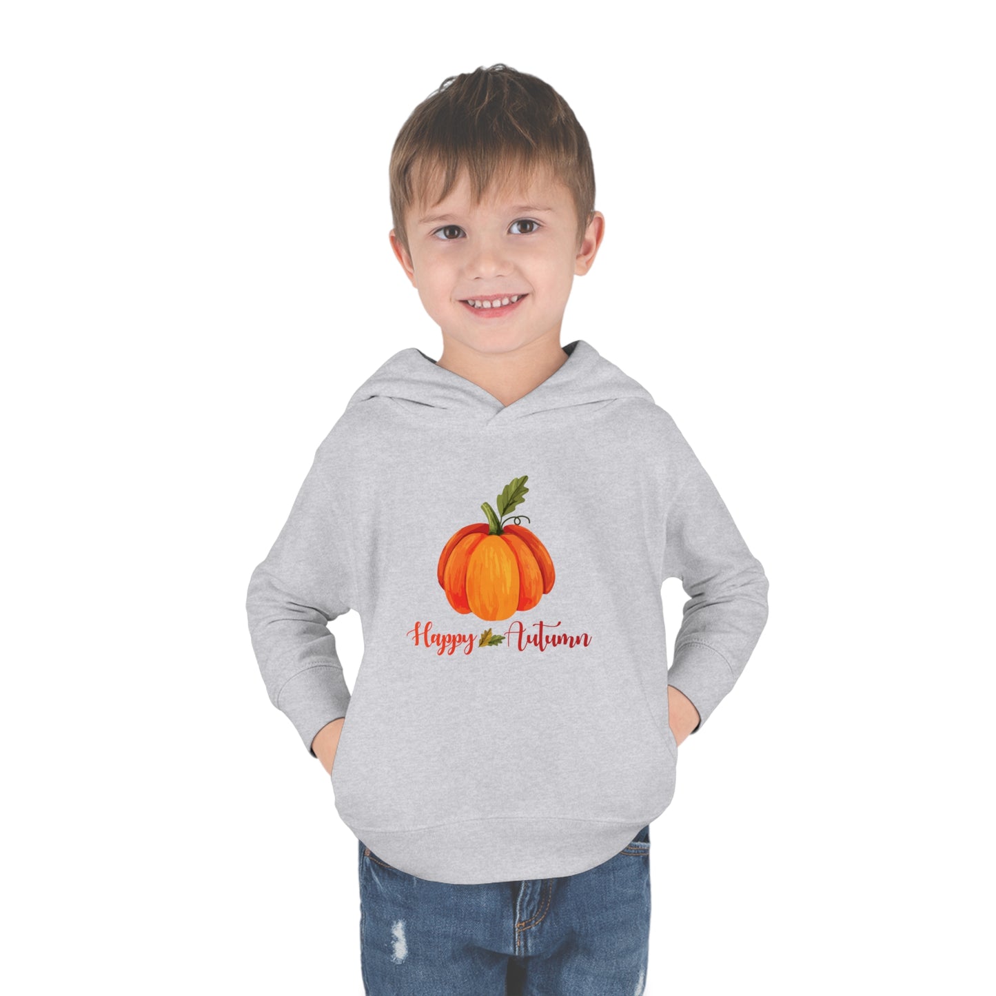 Hello Autumn - Toddler Pullover Fleece Hoodie