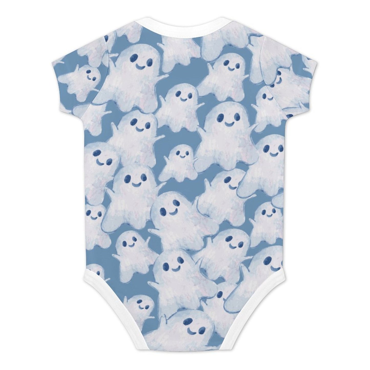 Little Ghost -  Short Sleeve Baby Romper