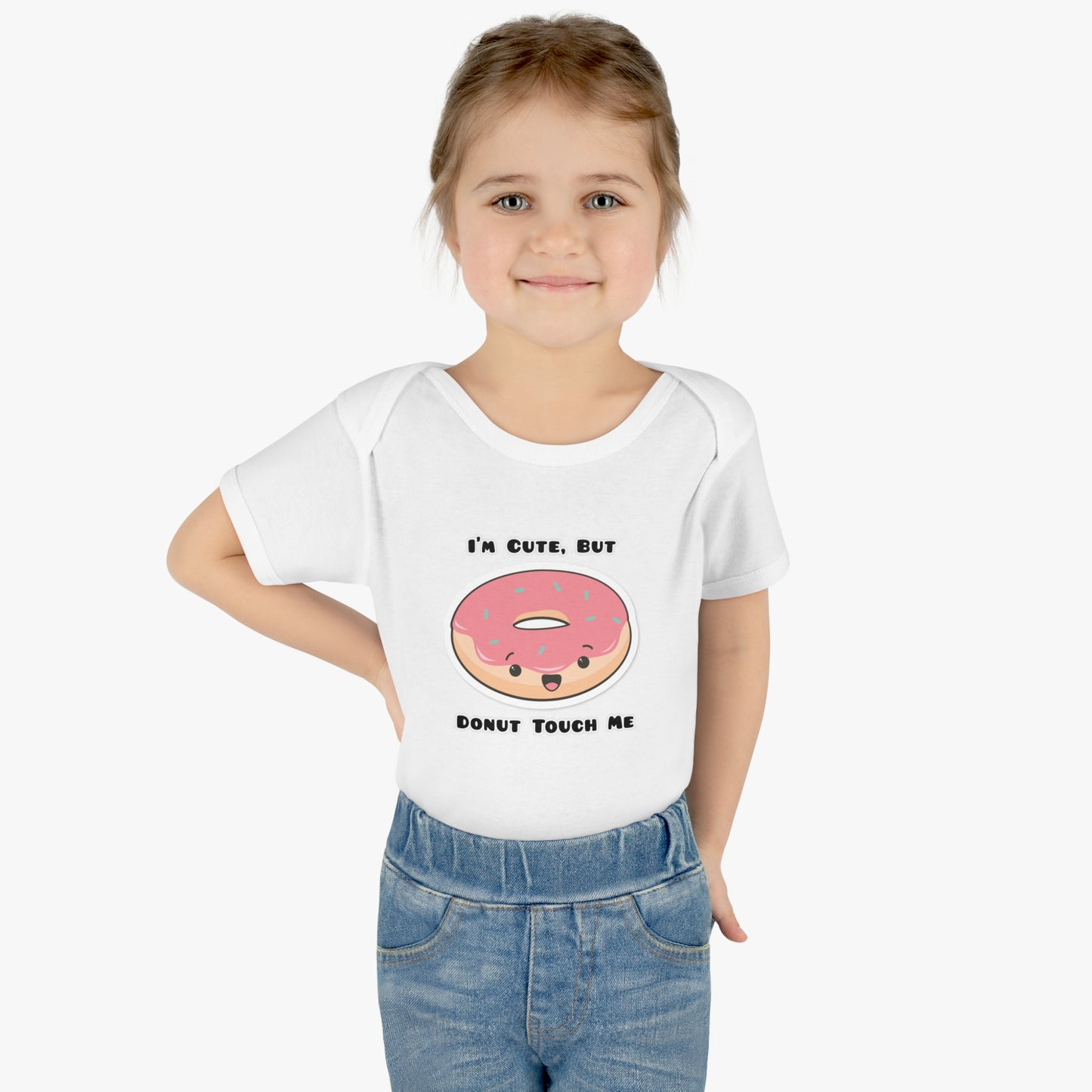 I'm Cute But Donut Touch Me - Infant Baby Rib Bodysuit