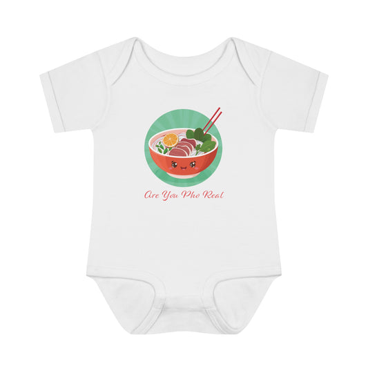 Are You For Real - Infant Baby Rib Bodysuit