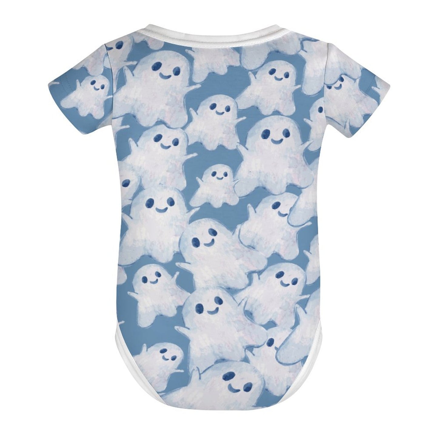 Little Ghost -  Short Sleeve Baby Romper